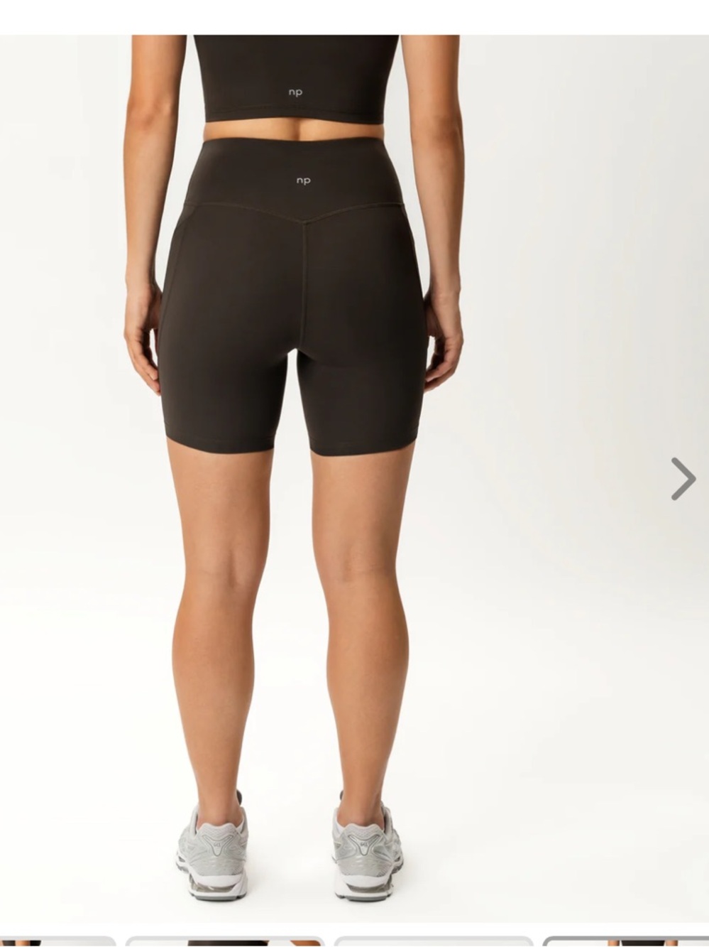 Ninepine High-Rise Bike Shorts with Seam Detailing - Dark Olive
